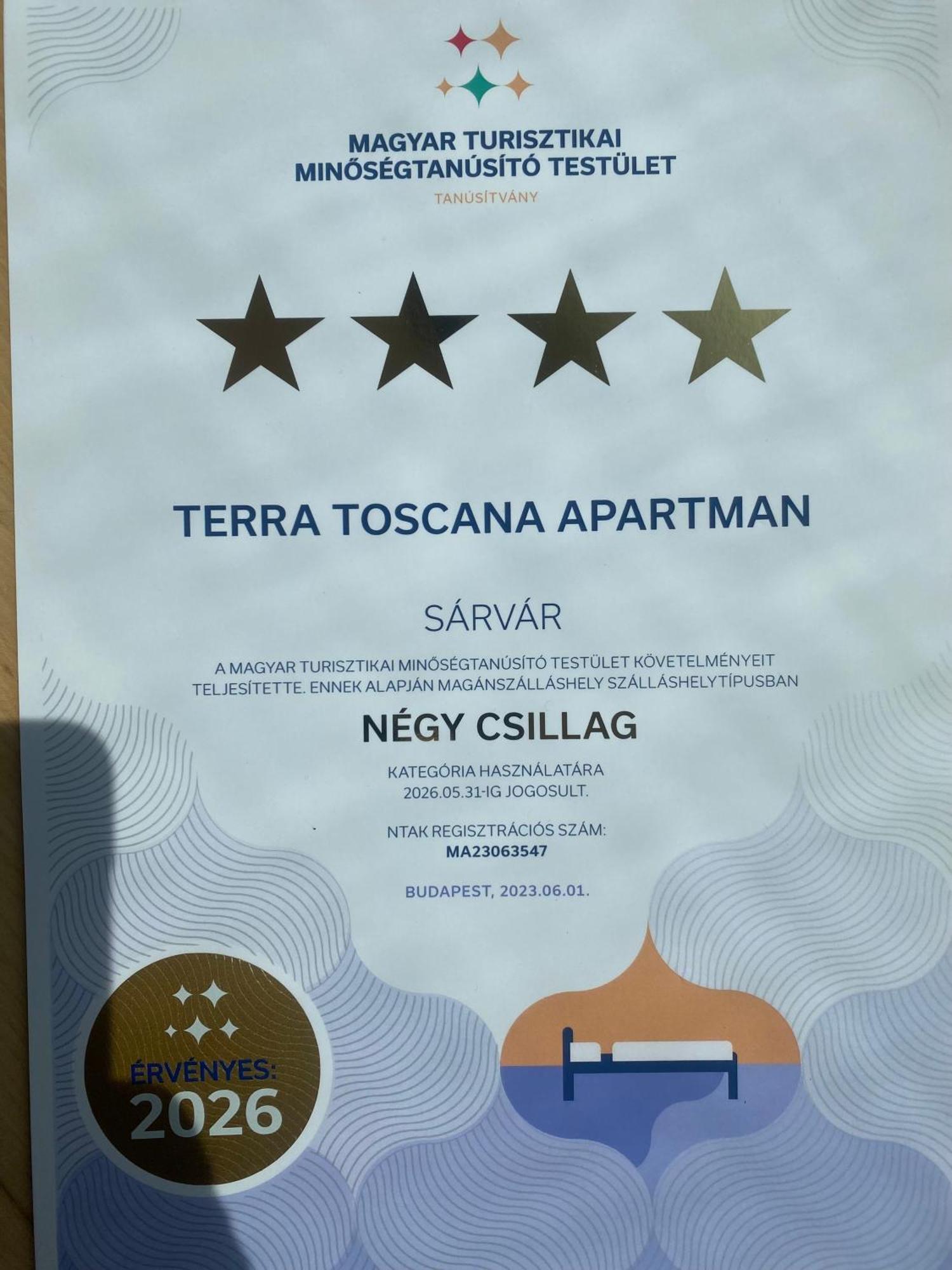 Terra Toscana Apartman Sárvár Eksteriør billede